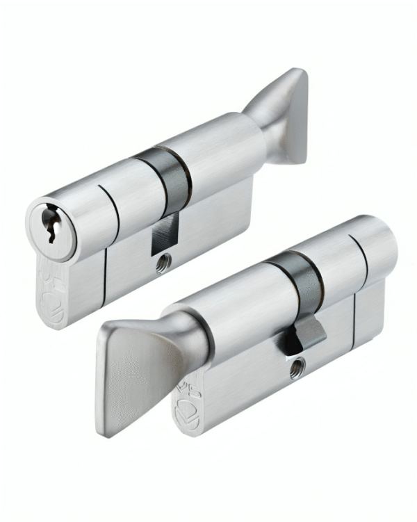 High Security Euro Cylinder Lock – Key & Thumb Turn | V5 BS EN 1303 | Anti-Drill, Anti-Pick | Fire Rated 30/60 Min